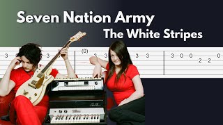 PDF Sample The White Stripes - Seven Nation Army guitar tab & chords by Stunning Music Tabs.