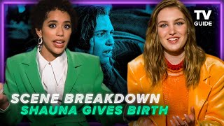 Yellowjackets Cast Breaks Down Shauna&#39;s Birthing Nightmare | Sophie Nélisse, Jasmin Savoy Brown