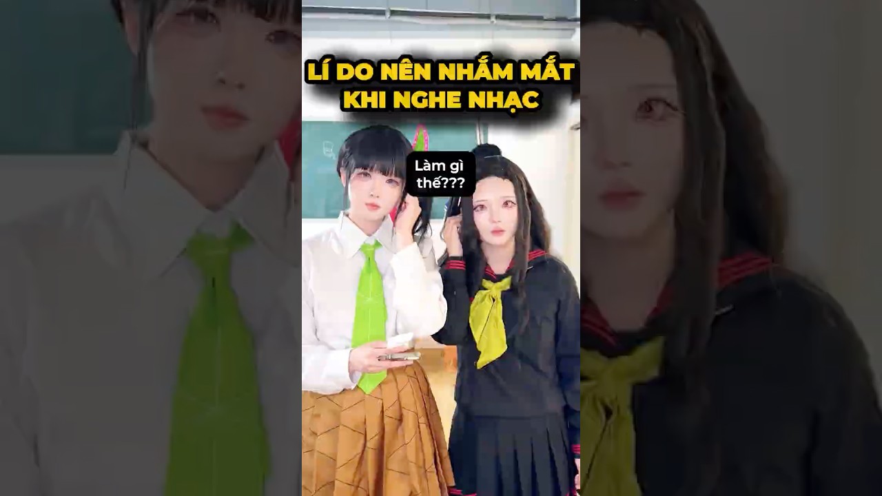 Lí do nên nhắm mắt khi nghe nhạc🥹 - Lớp học Diệt Quỷ#cosplay #shorts #minnacosplay