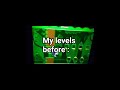 my levels before vs my levels now #geometrydash #gd