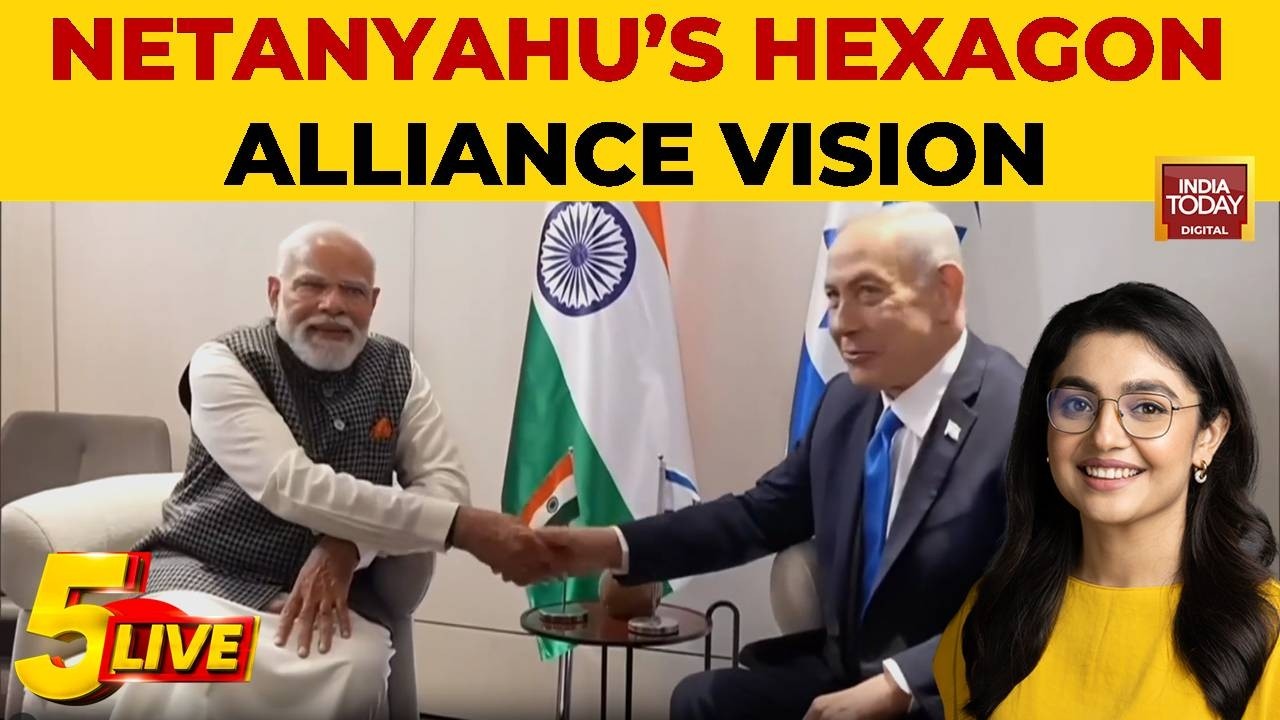 Israel PM Netanyahu Pitches Hexagon Alliance Linking India, Israel, Arab Nations During Modi Visit