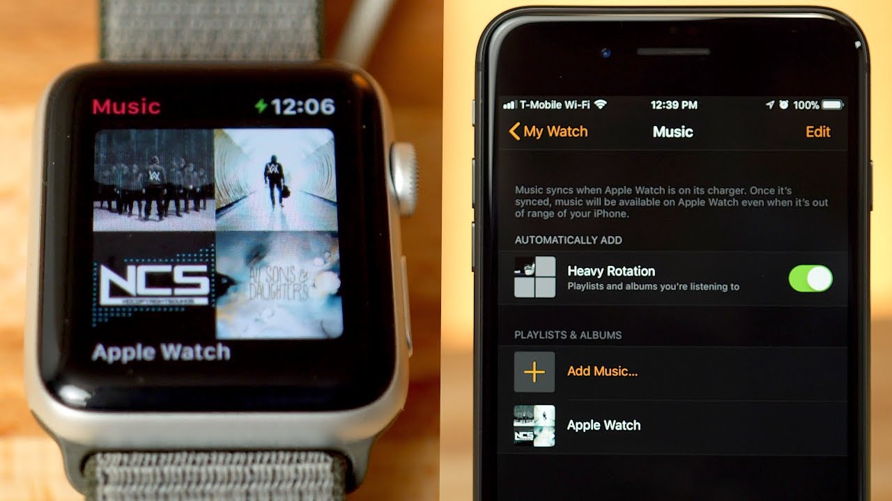 Musik ke Apple Watch