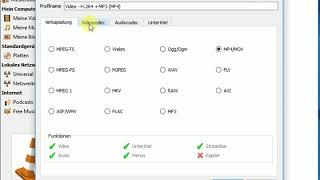 video konvertieren mit vlc zu h264