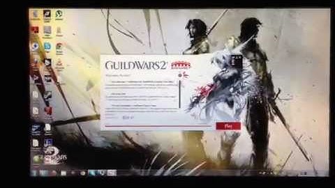 Guild Wars 2 login black screen..