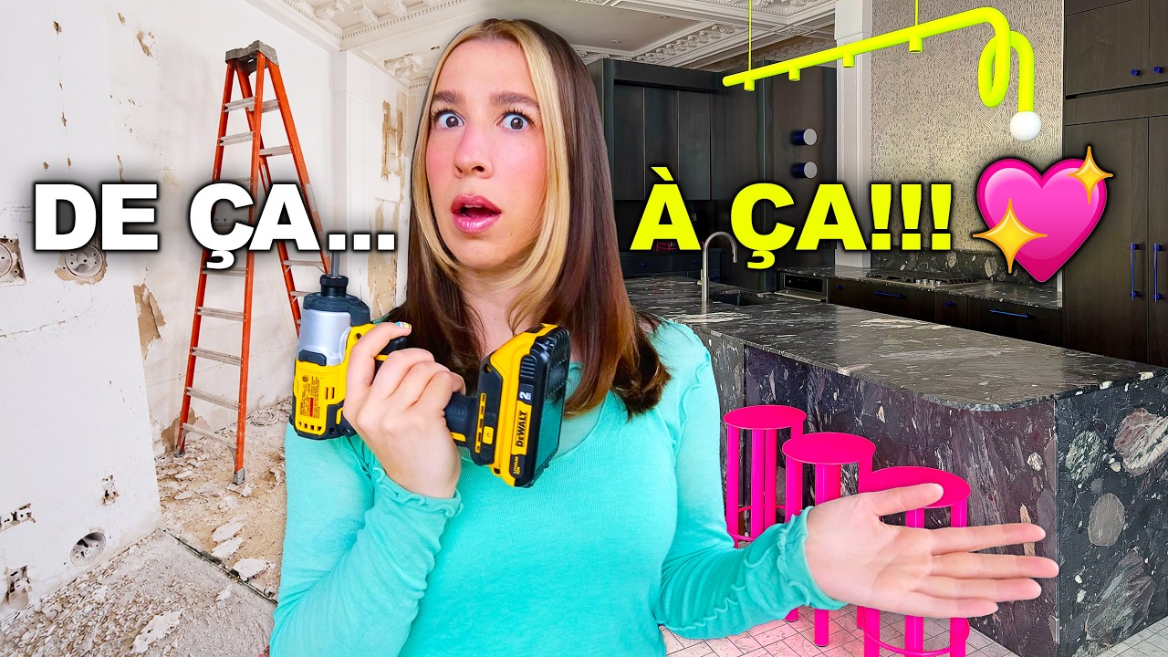 TRANSFORMATION EXTRÊME DE MA CUISINE DE RÊVE *le résultat final est complètement fou!*