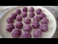 How to Make Purple Sweet Potato Glutinous Rice Balls