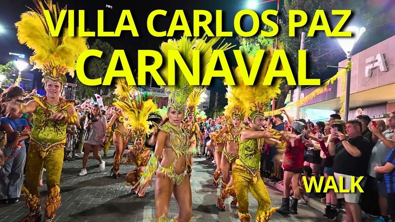 No Esperaba Esto en el Carnaval de Villa Carlos Paz 😱🎭 | Walking Tour 4K