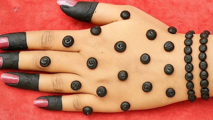 Dot Trick - Very easy mehndi design full hand |simple mehandi design | mehndi design | mehndi