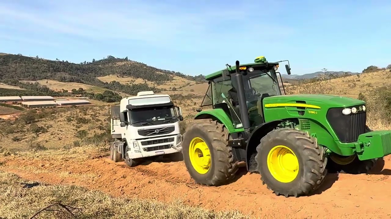 Não tem como subir sem aquela ajuda Bruta!! Descarga Calcário, em Bandeira do Sul Mg 🚛💨
