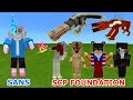 Sans vs. SCP Foundation (All 45 SCP) in Minecraft PE | Sans Only LOSE ONE TIME | MCPE/MCBE Addon