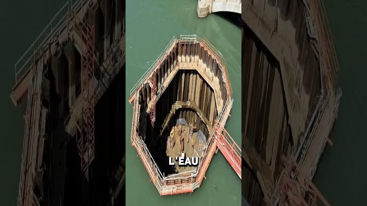 Comment construit-on un poteau de pont… dans l’eau? 