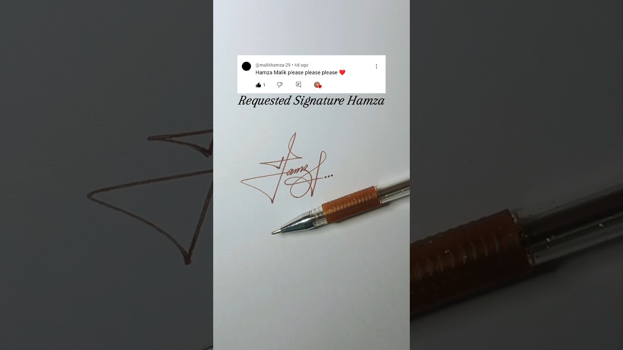 Stylish Name | Hamza Signature Design | Cursive Art | How To Make Stylish Signature