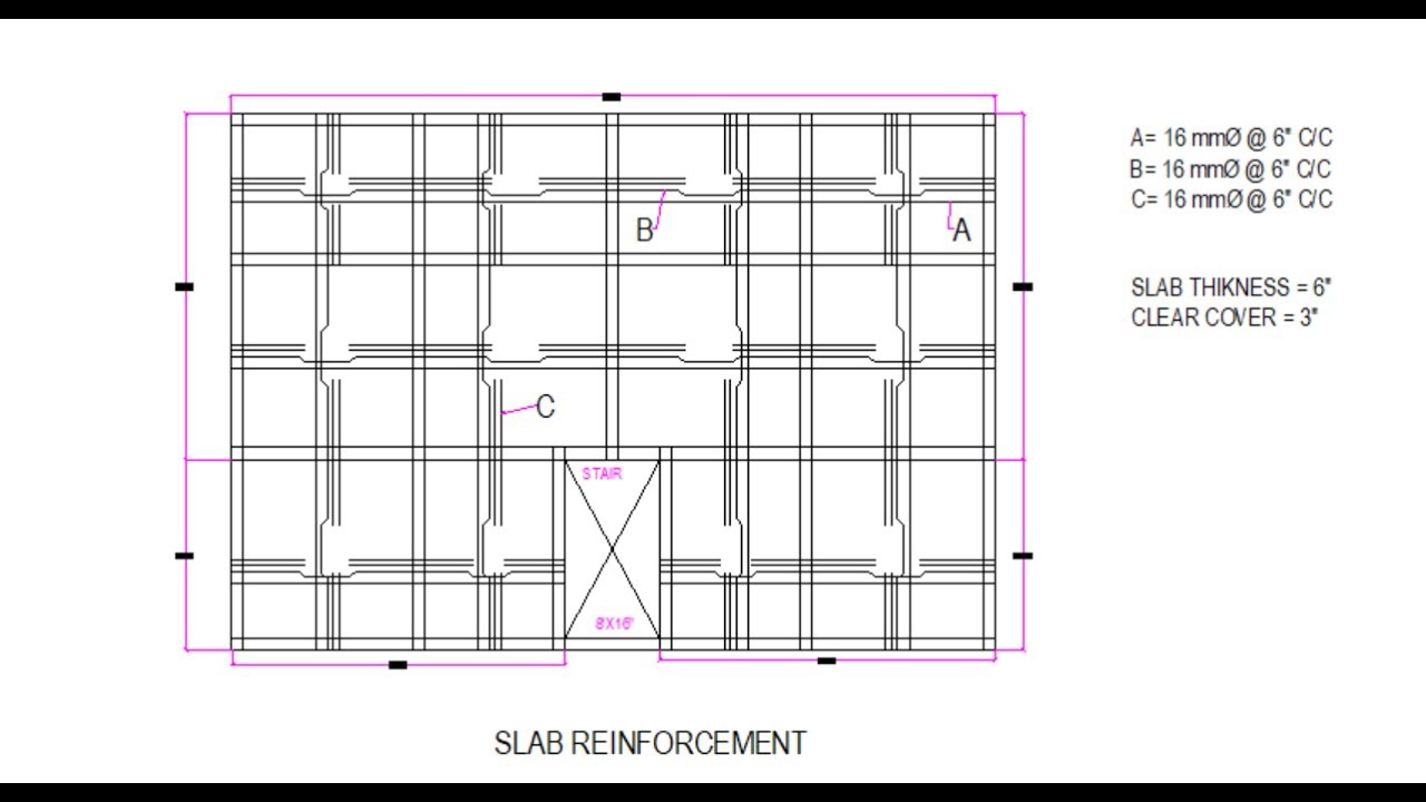 Slab Reinforcement Plan Drawing in AutoCAD Step by Step (Bangla Tutorial) - Engr. Md. Samiul Sarder
