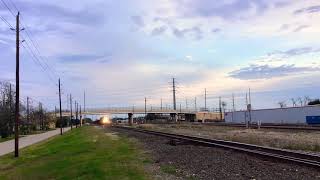 KCS de Mexico 4753 leads empty UP rock train, Rosenberg Texas 12/19/2021