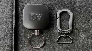 elv self retractable id badge holder