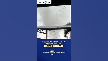 Beginilah Detik - Detik Angin Kencang Terjang Sumedang #shorts