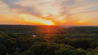 Spring sunset over Cascade Valley