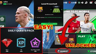 HOW TO GET XP EASILY AND LEVEL UP FAST IN FC MOBILE! UNLOCK MARKET AND LEAGUES!