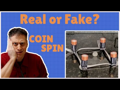 Coin spin experiment.  Is it real science or fake?