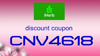 IHERB 50% discount coupon CNV4618 