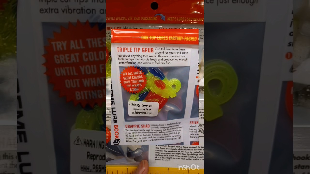 Creme Lure Book Panfish Triple Tip Grub 