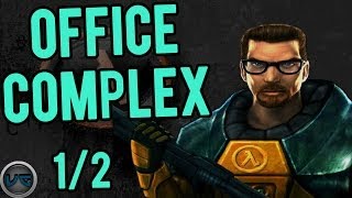Half-Life Level 4 Office Complex Walkthrough w/Commentary (Pt. 1/2)