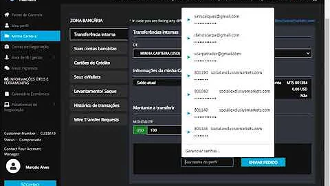 Como transferir dinheiro do MetaTrader 5?