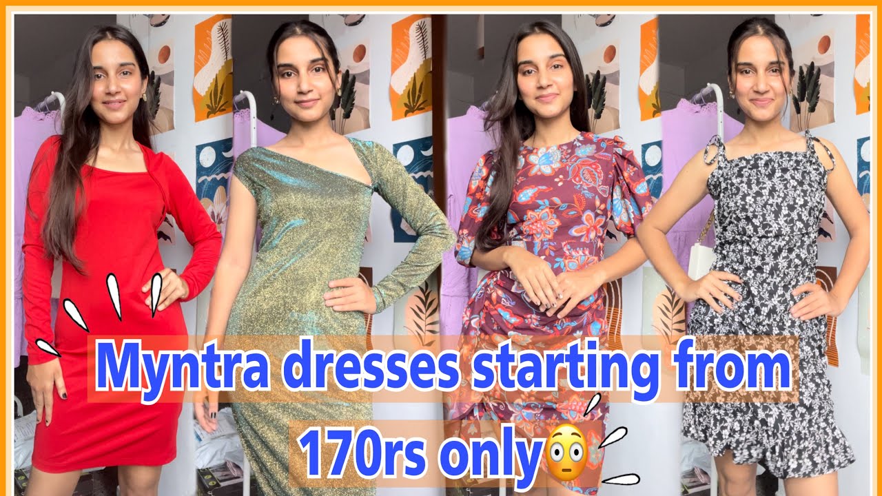 Valentine's Day Dress Haul From Myntra❤️| Date Night Outfit 😱 Starting at  Rs.500 | Kirti Agarwal - YouTube