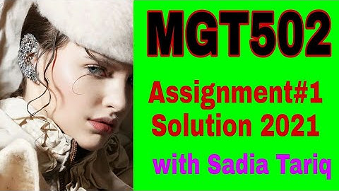 MGT502 Assignment#1 Solution 2021 with Sadia Tariq