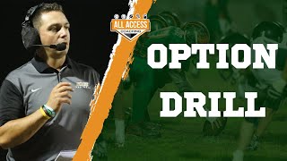 Practice Organization and Drill in the Gun Triple | OPTION DRILL