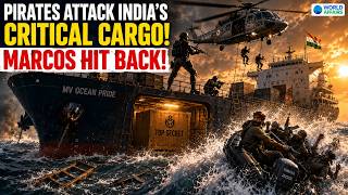 Indian Navy Foils Pirate Attack On India's Critical Cargo! MARCOS Board Merchant Ship | Kinjal