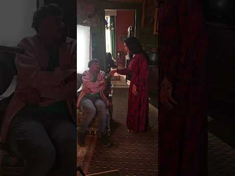 مصطفى أبوسريع ومريم الجندي من كواليس مسلسل العتاولة 2
