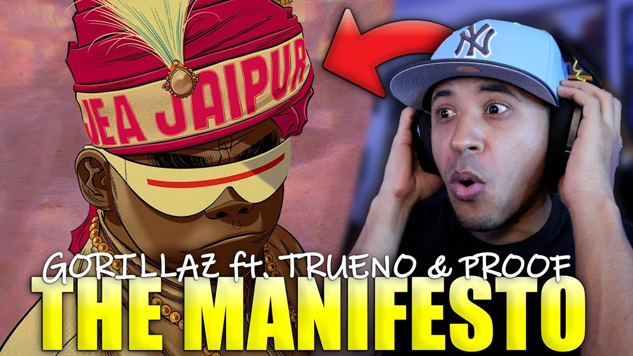 Gorillaz - The Manifesto ft. Trueno & Proof (Official Visualiser) Reaction