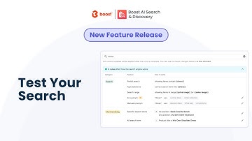Test Your Search | Feature | Boost AI Search & Discovery by Boost Commerce