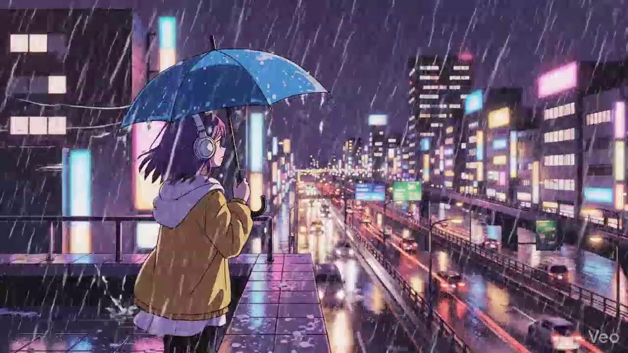 Late Night Focus 📚 Japanese Rain & Lofi Beats | 作業用ローファイ