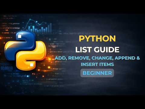 Python List Guide | Add, Remove, Change, Append & Insert Items