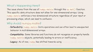 Understanding Why numpy Can't Remove Useless Dimensions