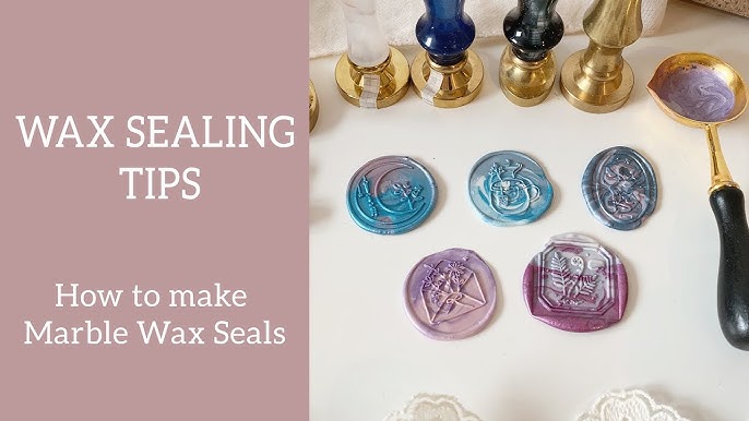 How to make wax seals using a glue gun (wax rods), Beginner, Wax Stamp  School #3.4