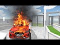 Burning Red Sports Car Crash 😱 | Massive Fire After Accident | GaMiNg WiTh DRiFT