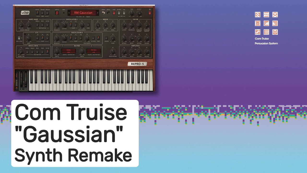 Com Truise - Gaussian (Instrumental Synth Remake)