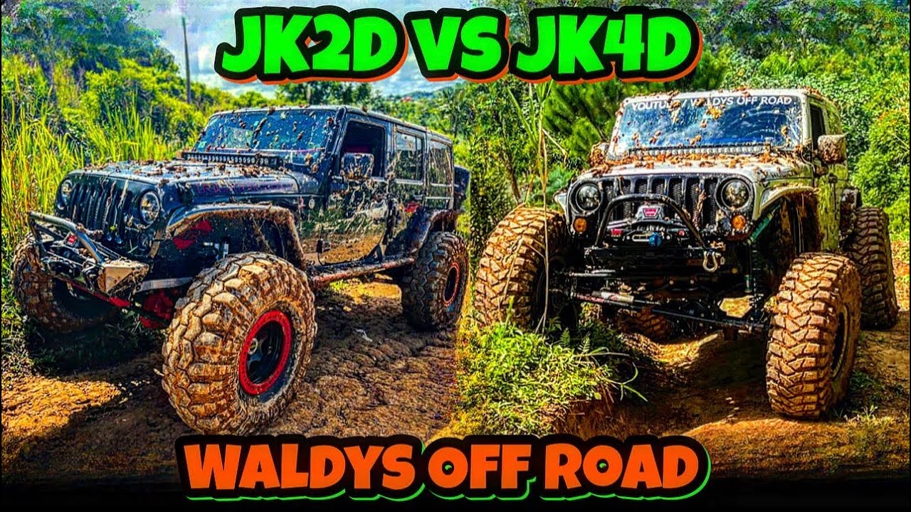 Jeep JK 2 Puertas vs Jeep JK 4 Puertas en Finca las Palmas by Waldys Off Road