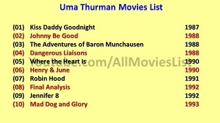 Uma Thurman Movies List