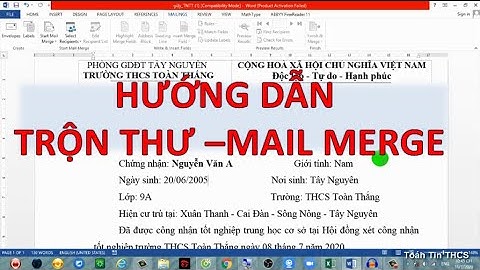 Hướng dẫn cách merge mail lam thu moi