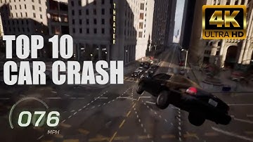 (PS5) The Matrix Awakens. TOP 10 CAR CRASH. Unreal Engine 5