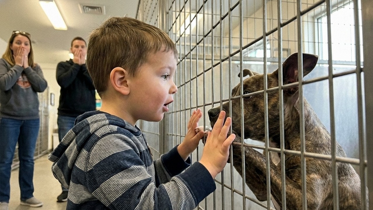 A Boy Who Couldn't Speak Looked at a Pit Bull... What Happened Next Left Everyone Speechless 💔