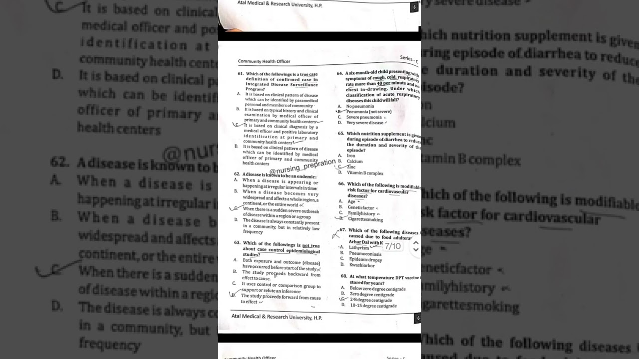 HP NHM CHO Question paper 2022