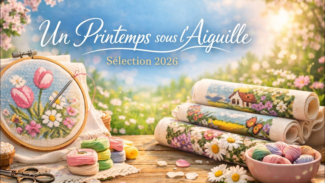 Un printemps sous l’aiguille, ma sélection 2026 #pointdecroix 