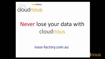 Your MYOB data Cloud backup