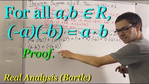 (-a)(-b) = ab (Proof) [ILIEKMATHPHYSICS]