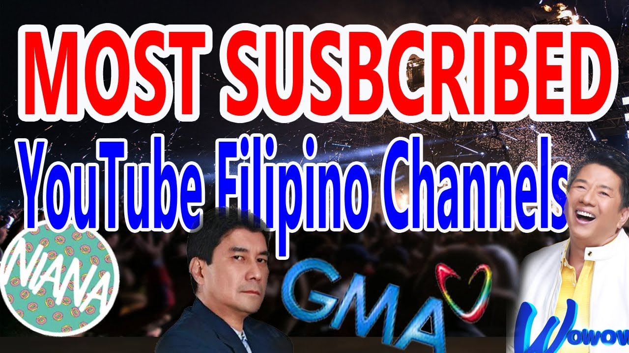 Poster saluran YouTube terbanyak di Filipina
